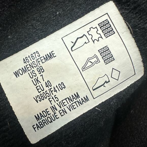 Lands End Blue Suede Slip On Slouch Winter Snow Boots 461673 Women's 9 9B - Picture 8 of 9